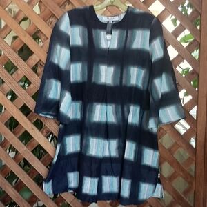 TAAGA Maternity Tunic Tie Dye Cotton Viscose Blend, Size Medium New With Tags